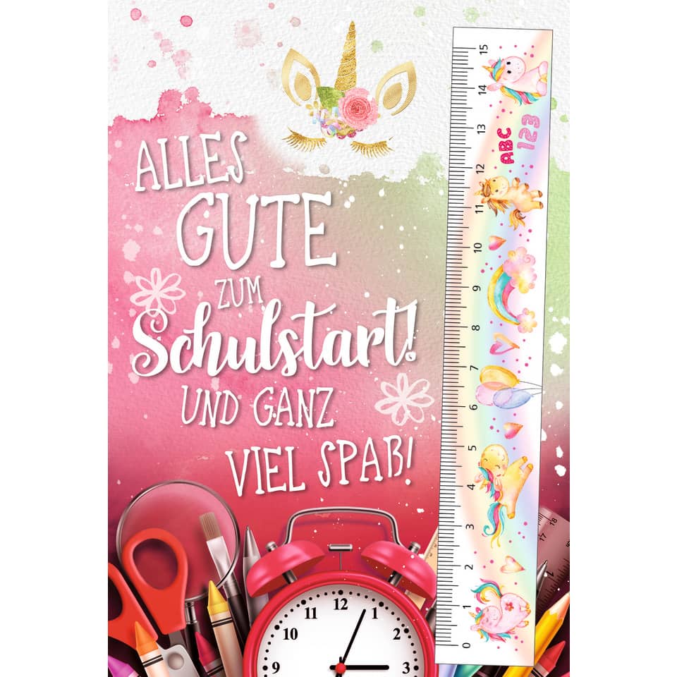 Schulanfangskarte - inkl. Umschlag