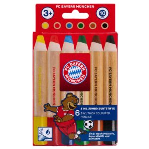 Jumbo Buntstifte 3in1, 6er-Set