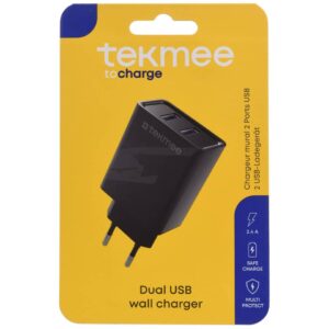 Ladeadapter 2x USB-A schwarz