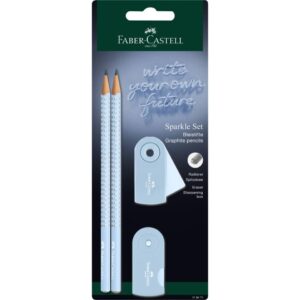 Bleistift-Set SPARKLE - 4-tlg., B, sky blue, Blisterkarte