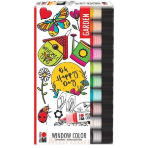 Fensterfarben-Set Garden - 10 x 25 ml