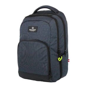Schulrucksack College - grid navy