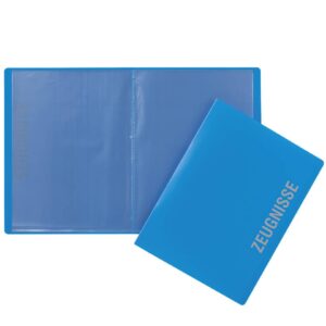 Zeugnismappe - A4, 10 Hüllen, PP, hellblau