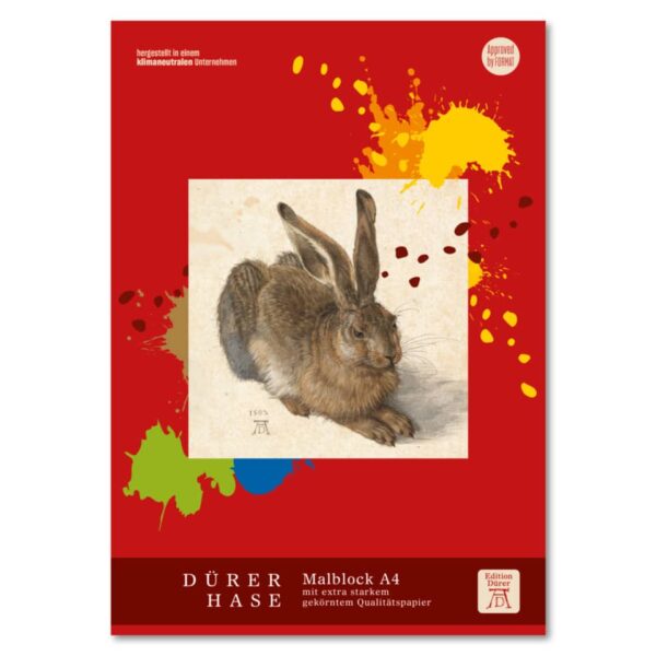 Malblock gekörnt - A4, 50 Blatt, 100 g/qm