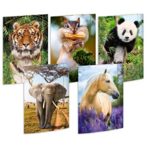 Gummizugmappe - A3, Tiere, 15 Stück sortiert