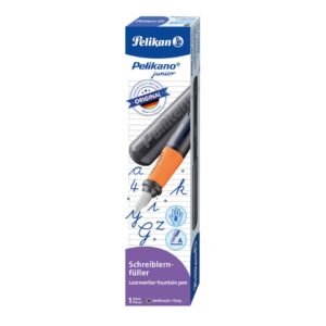 Schulfüller Pelikano® junior - Feder A, anthrazit, Faltschachtel