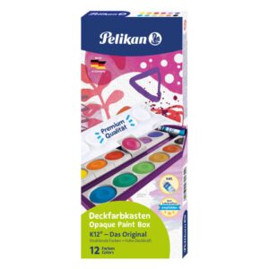 Deckfarbkasten 735K/12 - 12 Farben + 1 Deckweiß, violett