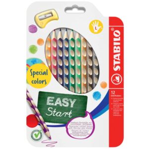 Ergonomischer Buntstift für Linkshänder - EASYcolors - 12er Pack