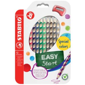 Ergonomischer Buntstift für Rechtshänder - EASYcolors - 12er Pack