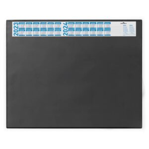 Schreibunterlage mit Jahreskalender - PVC, 650 x 520 mm, schwarz