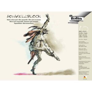 Aquarellblock 200 g/qm, rau, 30x40 cm, weiß, 10 Blatt