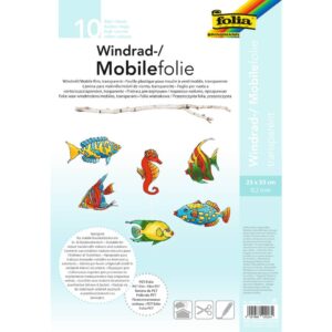 Fensterfolie - Mobile, 0,2 mm, 10 Stück, 23x 33 cm