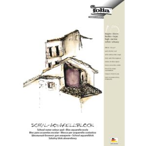 Schul-Aquarellblock 150 g/qm, DIN A3, weiß, 10 Blatt
