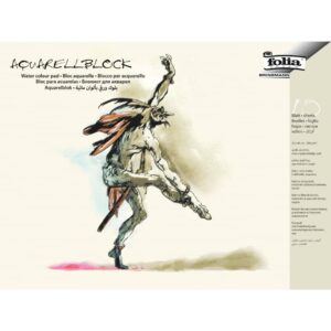 Aquarellblock 200 g/qm, rau, 36x48 cm, weiß, 10 Blatt
