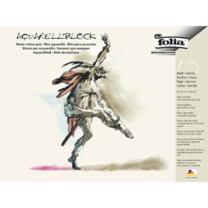 Aquarellblock 200 g/qm, rau, 24x32 cm, weiß, 10 Blatt