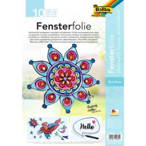 Fensterfolie - selbsthaftend 10 Blatt, 35 x 50 cm