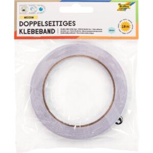 Doppelseitiges Klebeband, 10mm x 18m, transparent