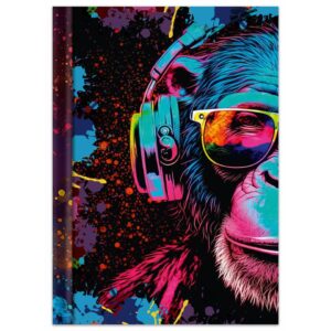 Notizbuch Neon - A4, Hardcover, 96 Blatt, blanko
