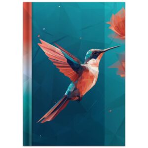 Notizbuch Kolibri - A5, Hardcover, 96 Blatt, kariert