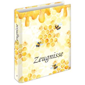 Zeugnisringbuch Honey - A4, 4 Ring-Mechanik