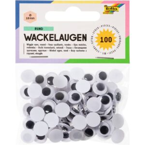 Wackelaugen Ø 10 mm, rund, 100 Stück