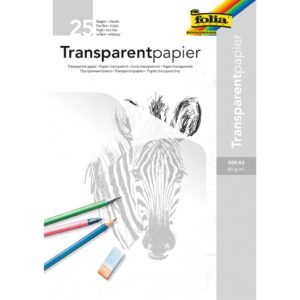 Transparentpapier - 80g, A3 Block, 25 Blatt