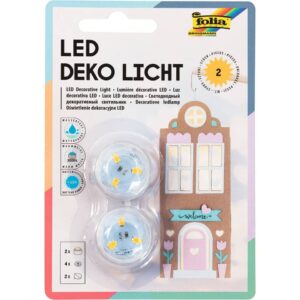 Teelicht LED - 2 Stück, wasserdicht, inkl. 4 Batterien