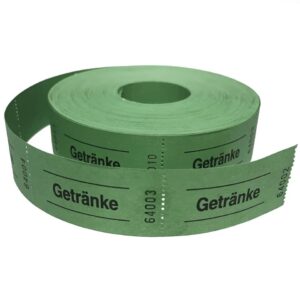 Gutscheinrolle "Getränke" grün