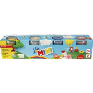 Spielknete - 4er Set, Förmchen im Deckel