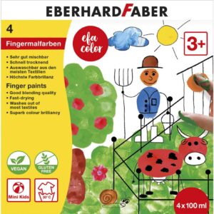 Fingerfarbe - 4x 100 ml sortiert