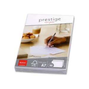Briefkarten Prestige - A7, hochweiß, satiniert, 50 Stück