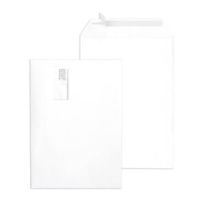 Versandtaschen B4, mit Adressfenster 45x90 mm, haftklebend, 120 g/qm, weiß, 250 Stück