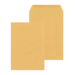 Versandtaschen Recycling - C4 , ohne Fenster, gummiert, 90 g/qm, braun, 250 Stück