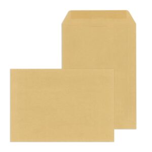 Versandtaschen C5, ohne Fenster, gummiert, 90 g/qm, braun, 500 Stück