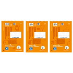 Spiralblock LIN 2 - A5, 40 Blatt, 4 mm liniert, 90 g/qm