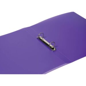 Ringbuch transparent - A4, 2-Ring, Ring-Ø 25 mm, violett-transparent