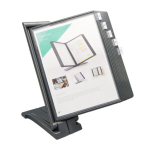 Sichttafelsystem - 10 Tafeln anthrazit, Halter anthrazit