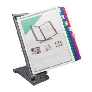 Sichttafelsystem - 10 Tafeln sortiert, Halter anthrazit