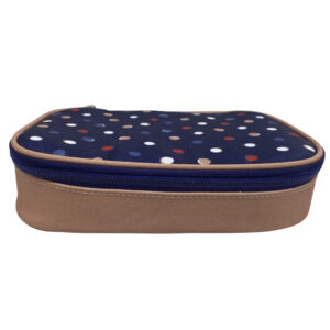 Schüleretui Punkte oval, groß