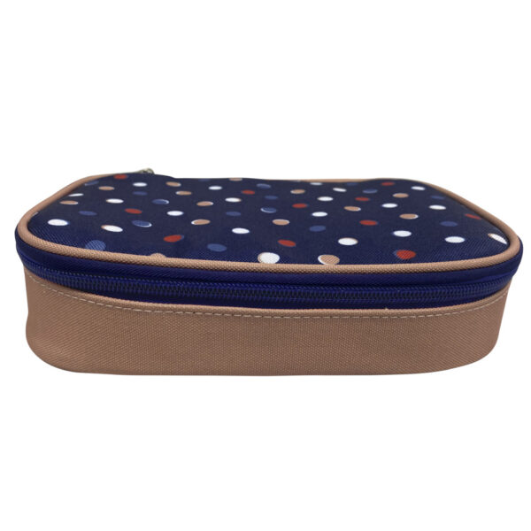 Schüleretui Punkte oval, groß