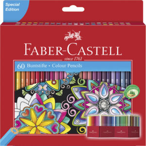 Farbstifte CASTLE - 60 Farben sortiert, Promo Kartonetui