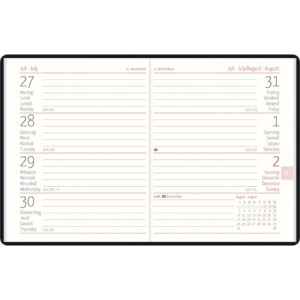 Taschenkalender 660 - 1 Woche / 2 Seiten, 8 x 11,5 cm, sortiert