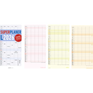 Familienkalender XL - 22 x 45 cm, 5 Spalten