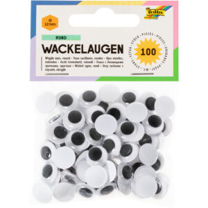 Wackelaugen Ø 12 mm, rund, 100 Stück
