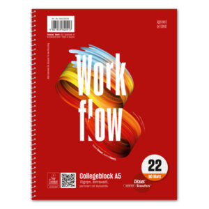 Collegeblock - A5, 80 Blatt, 70 g/qm, 5mm kariert