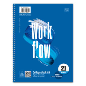 Collegeblock - A5, 80 Blatt, 70 g/qm, 9mm liniert