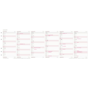 Jahresplan, Midi, 2026, Weiß, 96 x 172 mm, Inhalt: 1 Blatt / 1 Stück