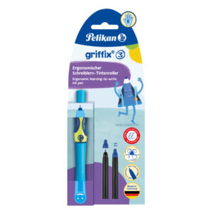 griffix® Tintenroller Stufe 3 - Neon Fresh Blue, Faltschachtel/Blister