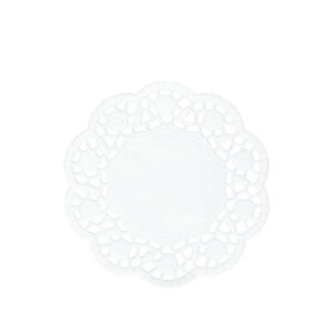 Tortenspitzen - Ø 11 cm, 12 Stück, weiß