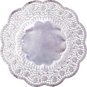 Tortenspitzen - Ø 36 cm, 4 Stück, silber